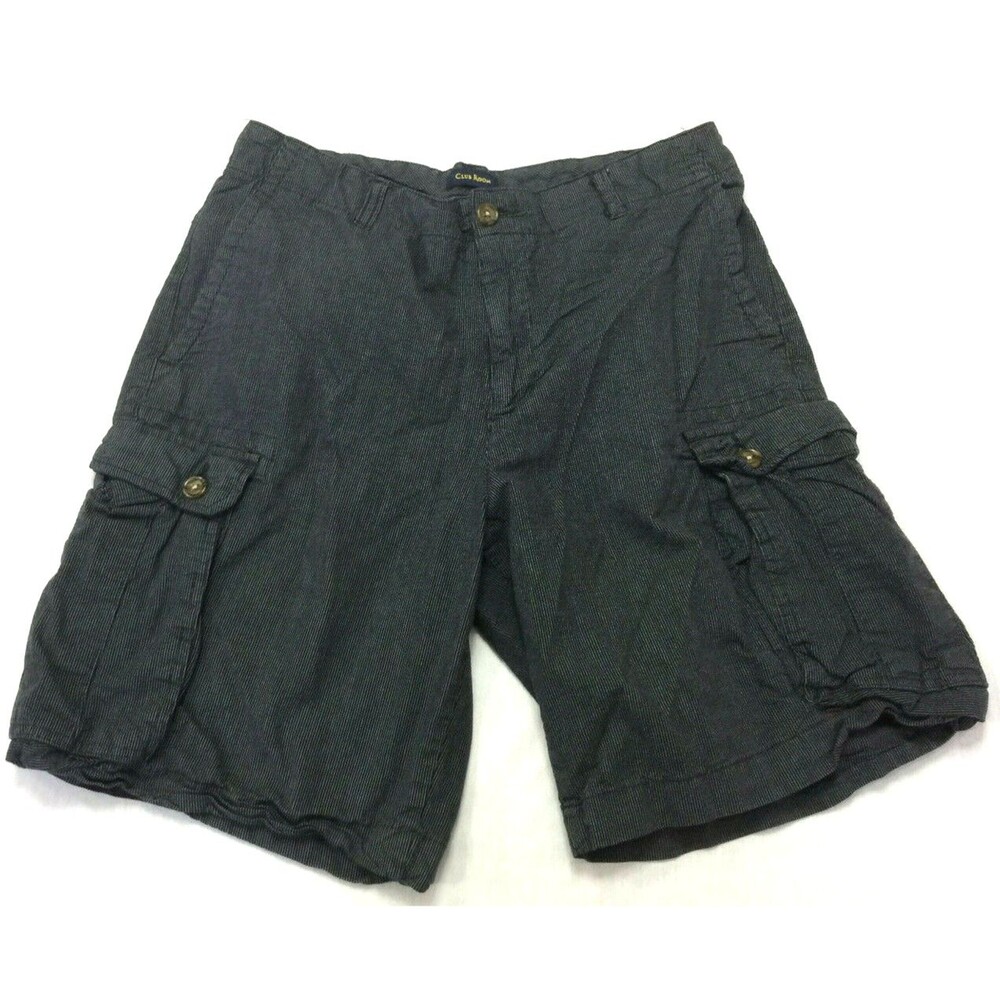 CLUB ROOM MENS COTTON CARGO SHORTS SIZE 33
